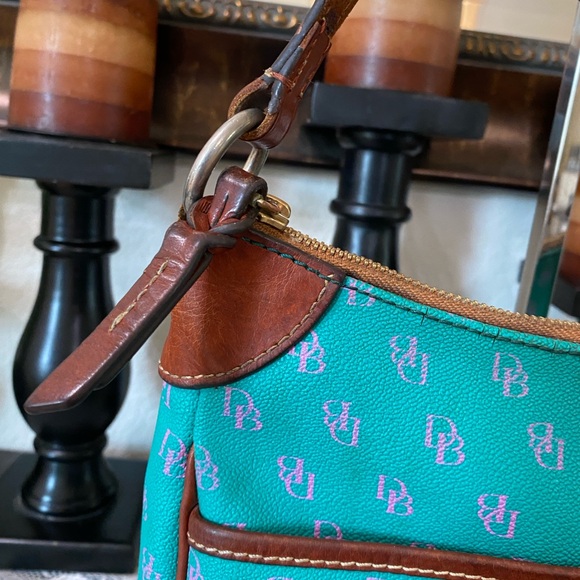 Dooney & Bourke Turquoise, purple Gretta crossbody/shoulder bag, leather, Small - Picture 4 of 16